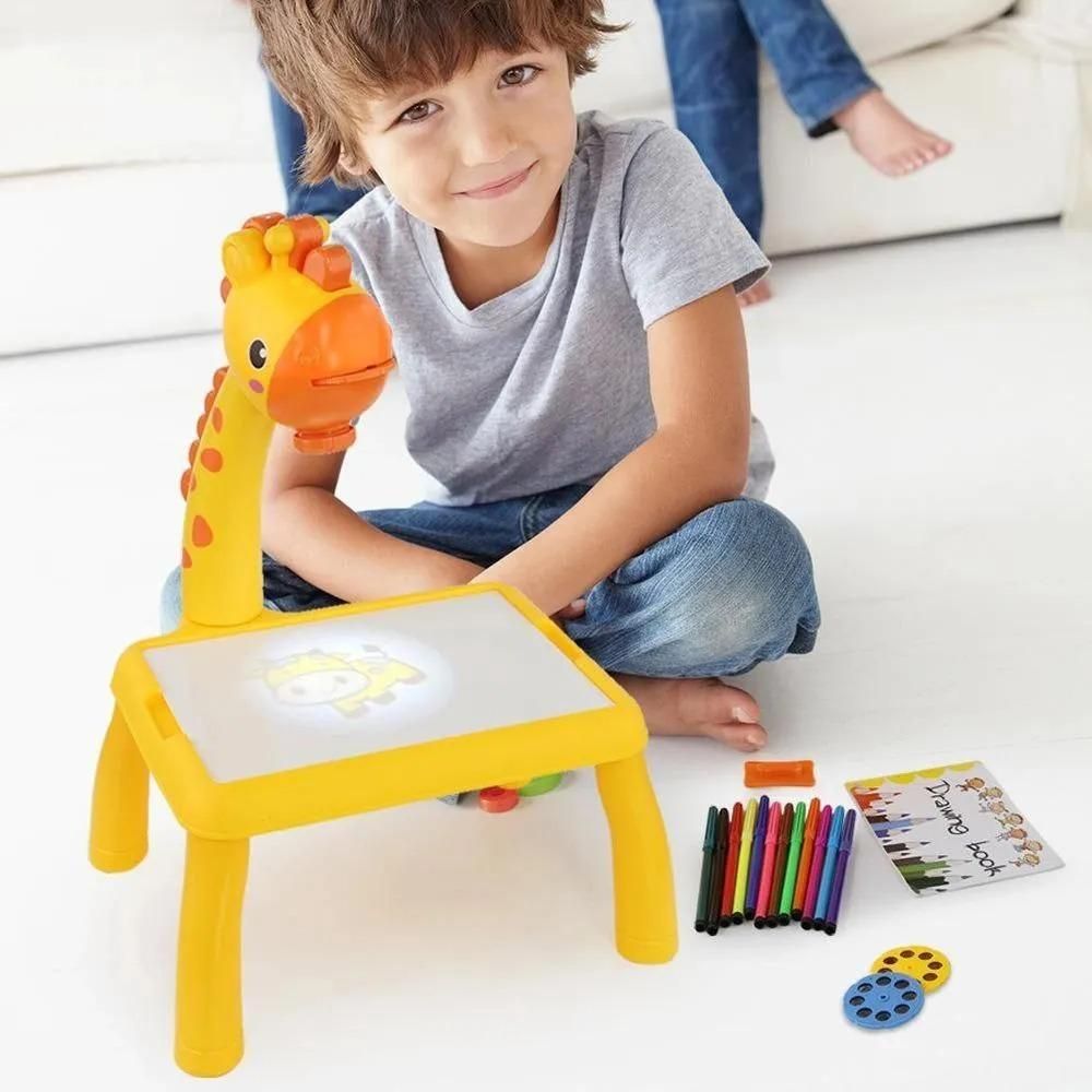 Kids Projector Drawing Desk – Educational Painting Board with Safe ABS Design