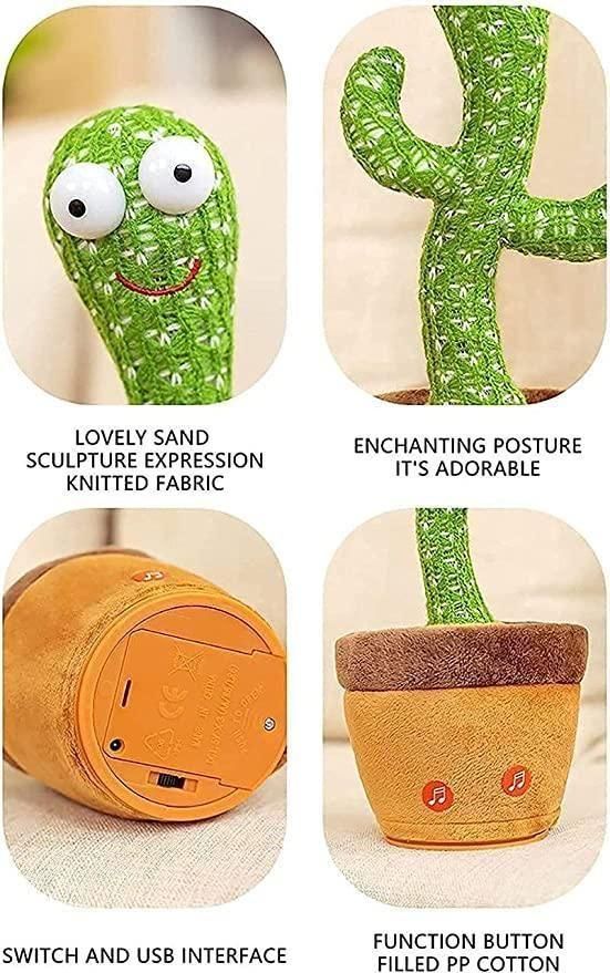 LED Musical Dancing & Mimicry Cactus Toy for Happy Kids