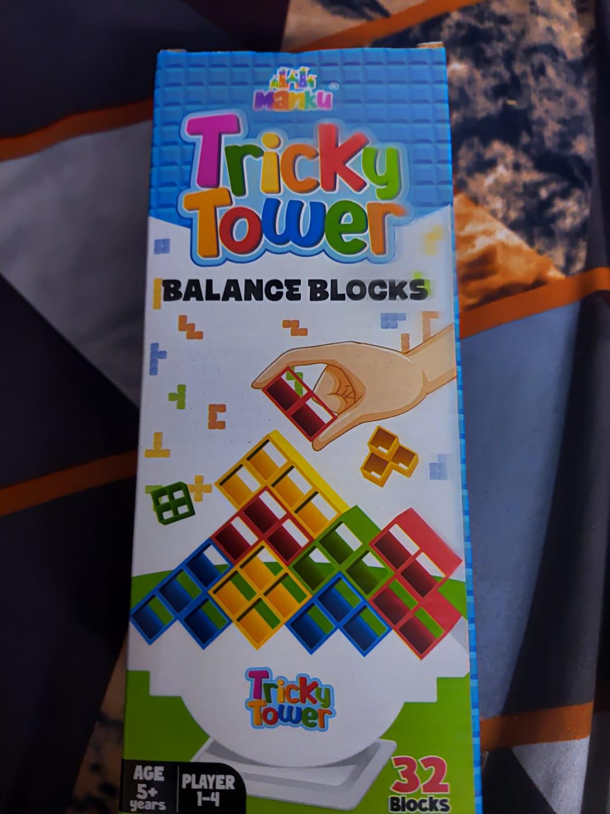 Tricky Tower Balance Blocks for Kids & Adults