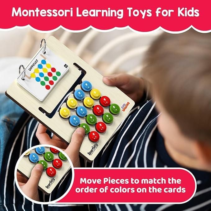 Montessori Color Matching Puzzle Game for Kids – Educational Slide Toy for Learning Colors & Patterns