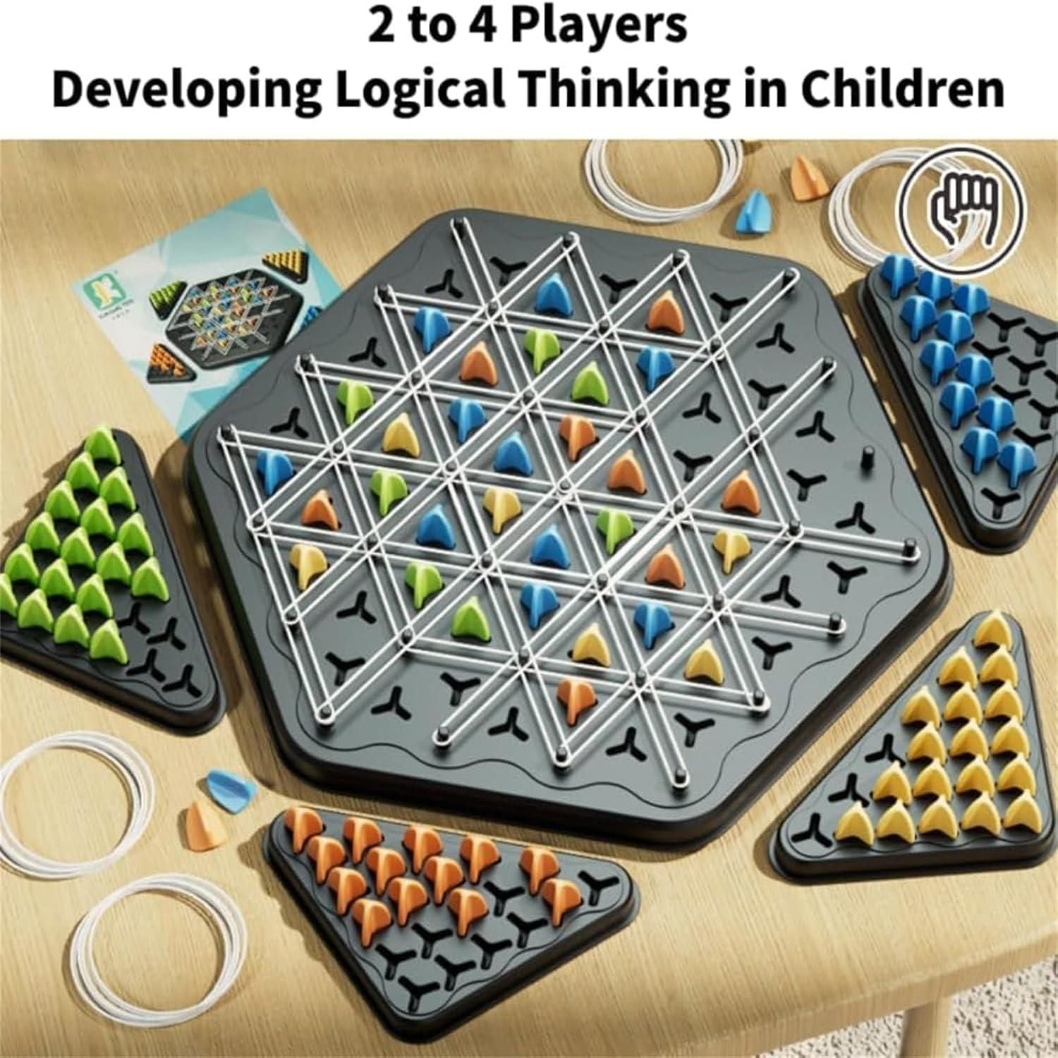 Chain Triangle Chess Game for kids and adults