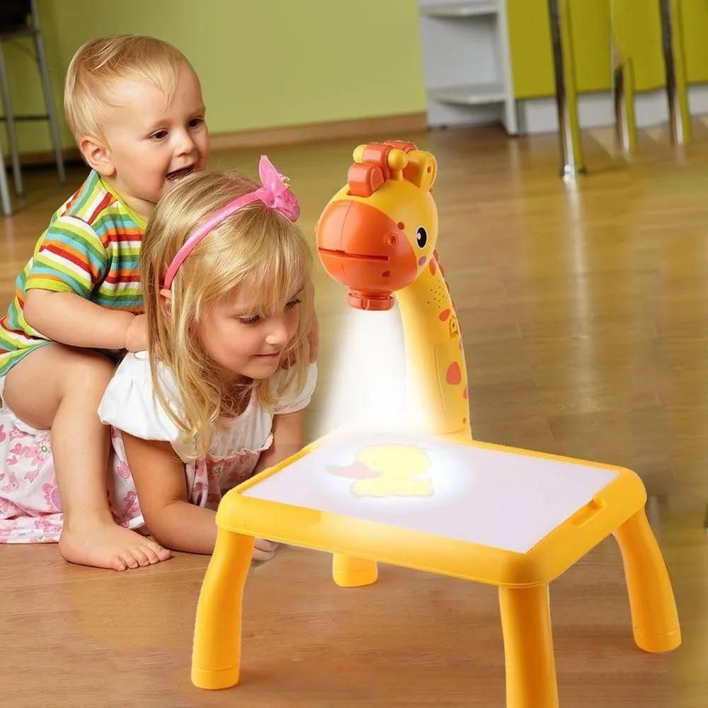 Kids Projector Drawing Desk – Educational Painting Board with Safe ABS Design