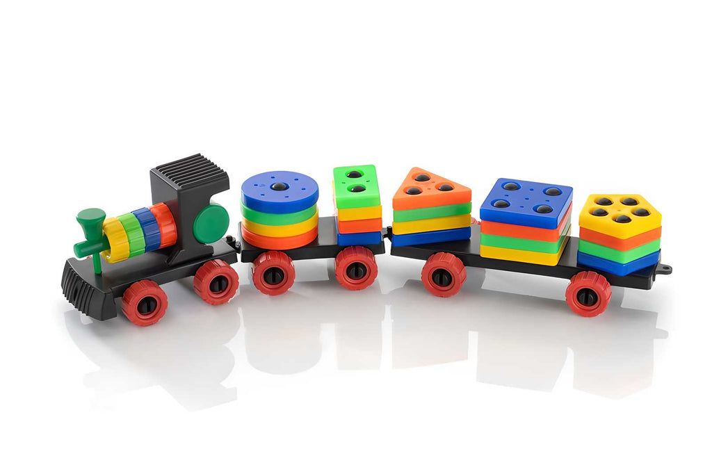 Train with Shape Sorter & Pegs - Fine Motor Skills Toys for Kids
