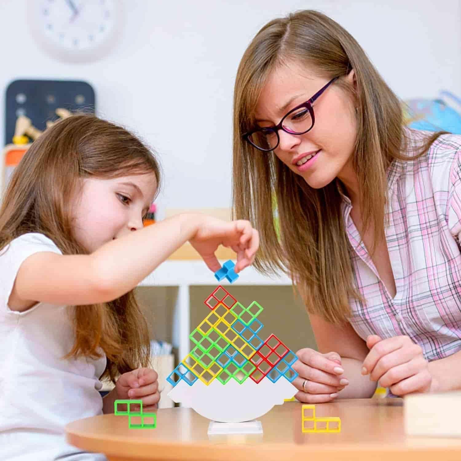 Tricky Tower Balance Blocks for Kids & Adults