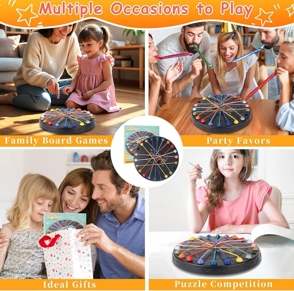 Rope Sorting Puzzle, Brainy Teaser Rope Strategy Board Game Logic Knots Untangling Table Toy for kids and Adult
